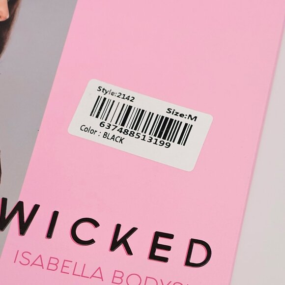 BeWicked Isabella Black Bodysuit Sexy Lingerie Size M - Picture 5 of 6